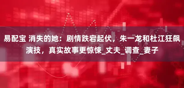 易配宝 消失的她：剧情跌宕起伏，朱一龙和杜江狂飙演技，真实故事更惊悚_丈夫_调查_妻子